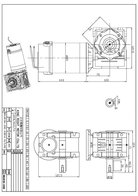 WGU8156-040 тип з правим валом